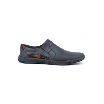 Pantofi mocasini pentru barbati -  BM221578 - Albastru