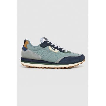 Pantofi sport cu garnituri de piele intoarsa