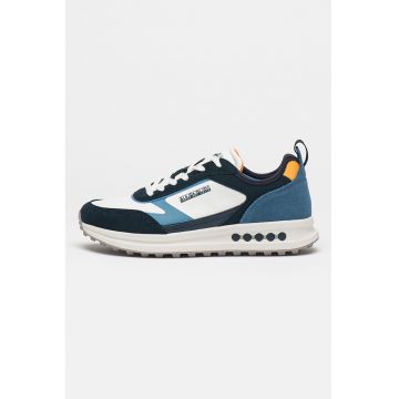 Pantofi sport cu insertii de piele intoarsa Slate