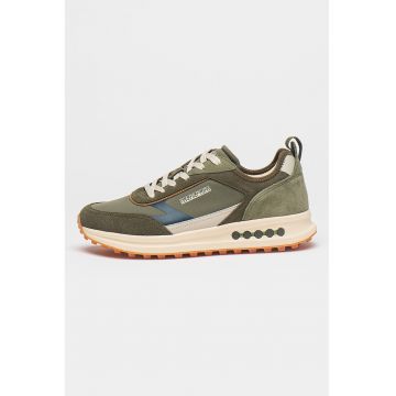 Pantofi sport cu insertii de piele intoarsa Slate