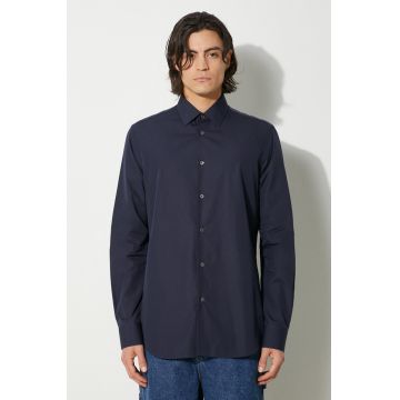 Paul Smith camasa din bumbac barbati, culoarea albastru marin, cu guler clasic, regular, M1R-800P2-L00050 Paul Smith camasa din bumbac barbati, culoarea albastru marin, cu guler clasic, regular, M1R-800P2-L00050