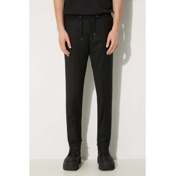 Paul Smith pantaloni de lana culoarea negru, drept, M1R-921T-N00109
