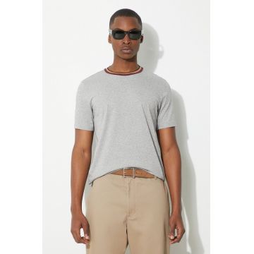 Paul Smith tricou din bumbac barbati, culoarea gri, neted, M1R-697PS-H00084