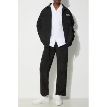 Rains pantaloni de trening Kano Pants Regular culoarea negru, neted, 19200.01