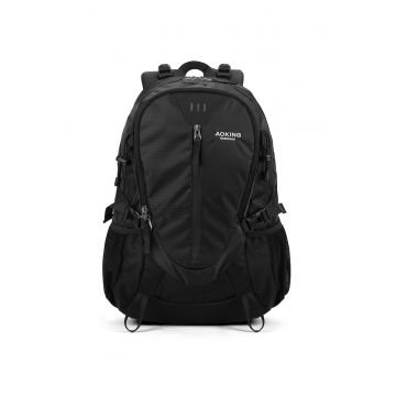 Rucsac cu buzunare exterioare - Negru