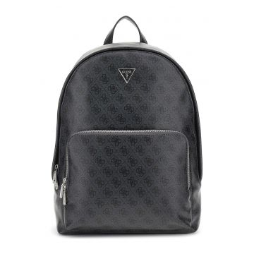 Rucsac de piele ecologica cu model monograma Milano Rucsac de piele ecologica cu model monograma Milano