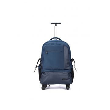 Rucsac-troler cu barete ajustabile - Albastru