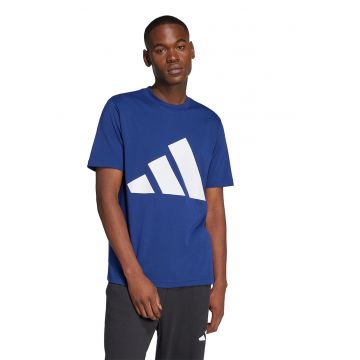 Tricou cu decolteu la baza gatului si imprimeu logo