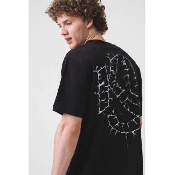 Tricou de bumbac organic cu logo
