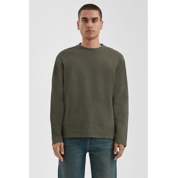Bluza de bumbac cu maneci cazute