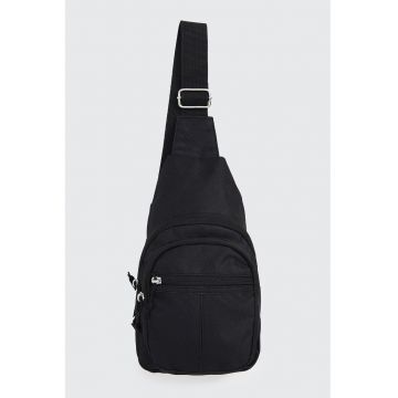 Geanta sling cu model uni si bareta ajustabila