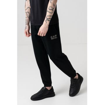Pantaloni din amestec de modal cu buzunare cu fermoar