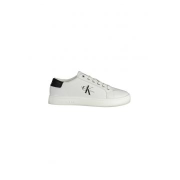 Pantofi sport barbati -  40% poliester - 40% piele - 20% poliuretan - Alb - 42 INTL - YM0YM00491