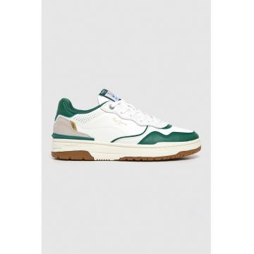 Pantofi sport cu logo si insertii de piele intoarsa