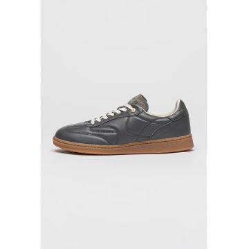 Pantofi sport de piele cu talpa plata