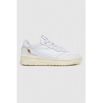 Pantofi sport din piele si piele ecologica cu logo