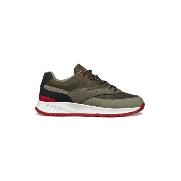 Pantofi sport wedge din material textil cu insertii de piele ecologica
