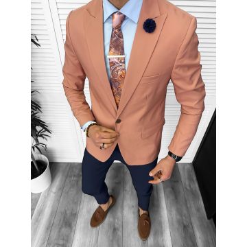 Sacou barbati slim fit  corai 11850 54-4