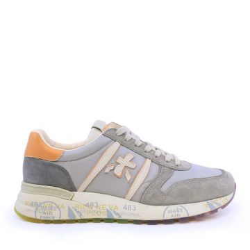 Sneakers bărbați Premiata Lander taupe din piele întoarsă și textil 1699BP7202VTA