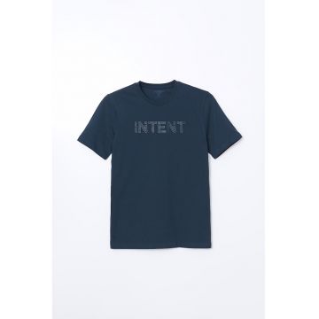 Tricou de bumbac cu imprimeu text