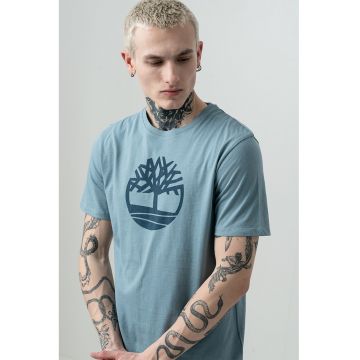 Tricou de bumbac cu logo Kennebec River Tree