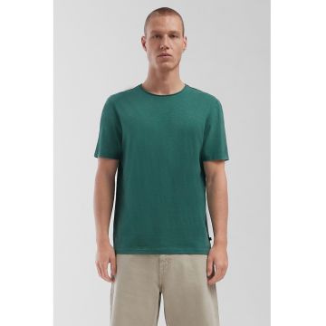 Tricou de bumbac cu maneci cazute
