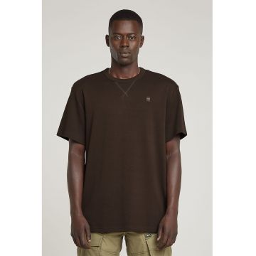 Tricou de bumbac organic cu decolteu la baza gatului