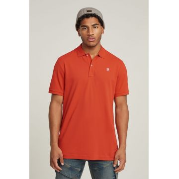 Tricou polo slim fit din material pique Dunda