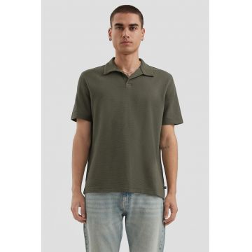 Tricou polo uni de bumbac
