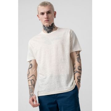 Tricou relaxed-fit din amestec de in