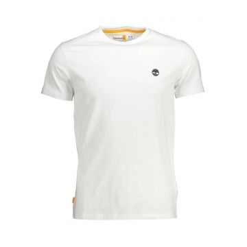 Tricou SHORT SLEEVE TEE barbati - cu mini logo brodat - Regular fit - Alb