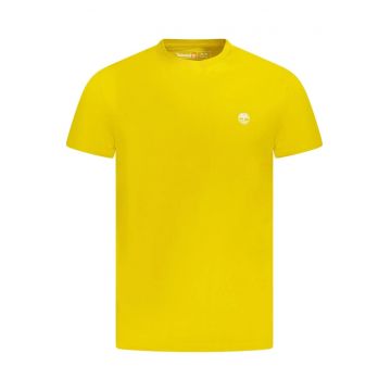 Tricou SHORT SLEEVE TEE barbati - cu mini logo brodat - Regular fit - Galben