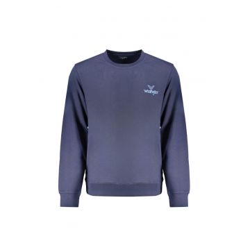 Bluza barbati cu logo fara fermor - Regular fit - la baza gatului - Negru