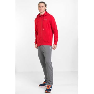 Hanorac de bumbac organic cu fermoar - pentru trekking