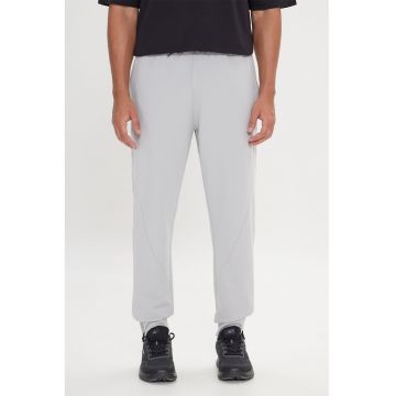 Pantaloni de trening cu snur de ajustare si croiala conica