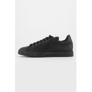 Pantofi sport de piele cu imprimeu logo