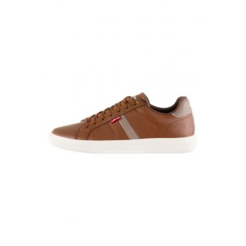 Pantofi sport de piele ecologica cu logo