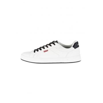 Pantofi sport de piele ecologica cu logo
