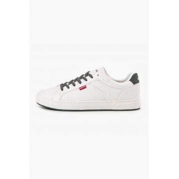 Pantofi sport de piele ecologica cu logo