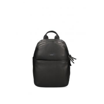 Rucsac de piele cu compartimente cu fermoar