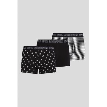 Set de boxeri uni si cu model - 3 perechi
