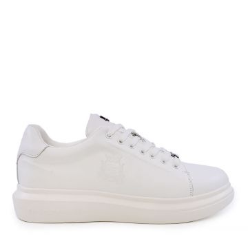 Sneakers bărbați Enzo Bertini albi din piele naturală 3869BP585A