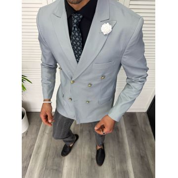 Tinuta barbati smart casual Pantaloni + Sacou + Batista 11854