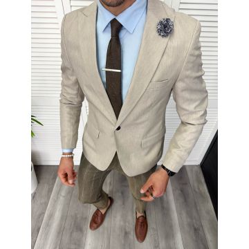 Tinuta barbati smart casual Pantaloni + Sacou + Batista 11860