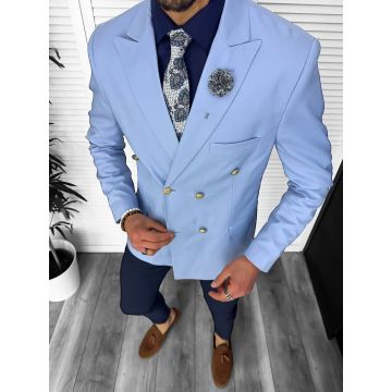 Tinuta barbati smart casual Pantaloni + Sacou + Batista 11870