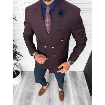 Tinuta barbati smart casual Pantaloni + Sacou + Batista 11871