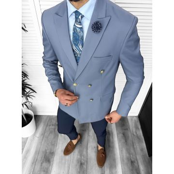 Tinuta barbati smart casual Pantaloni + Sacou + Batista 11872