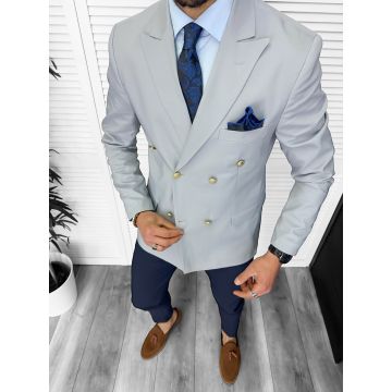 Tinuta barbati smart casual Pantaloni + Sacou + Batista 11873