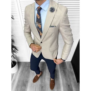 Tinuta barbati smart casual Pantaloni + Sacou + Batista 11875