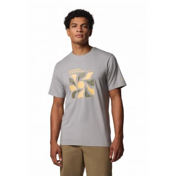 Tricou cu imprimeu logo - pentru trekking si drumetii Sun Trek